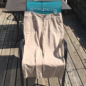 Aventura Organic Cotton Tan Relaxed Fit Vacation Hiking Pants Women’s Size 14